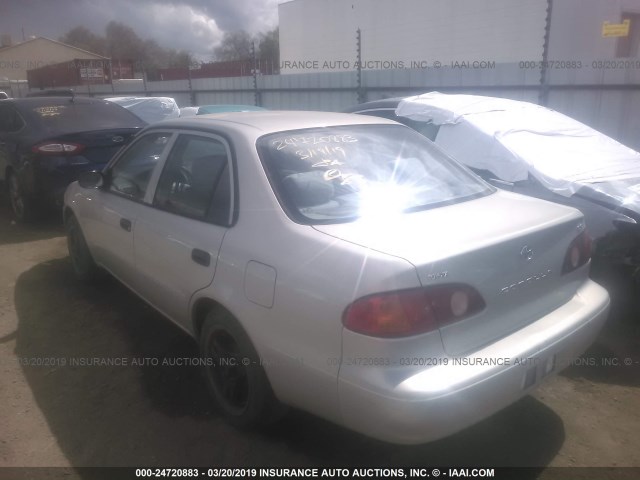 1NXBR12E81Z439997 - 2001 TOYOTA COROLLA CE/LE/S GRAY photo 3