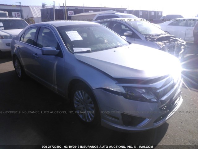 3FADP0L30AR425387 - 2010 FORD FUSION HYBRID SILVER photo 1