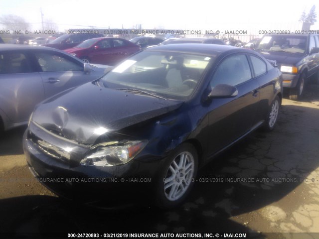 JTKDE167870173748 - 2007 TOYOTA SCION TC შავი ფოტო 2