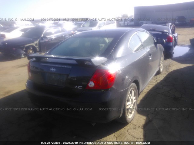 JTKDE167870173748 - 2007 TOYOTA SCION TC შავი ფოტო 4