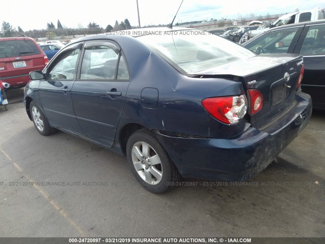 1NXBR38E74Z313850 - 2004 TOYOTA COROLLA CE/LE/S BLUE photo 3