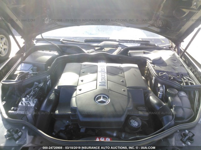 WDBUF70J35A684267 - 2005 MERCEDES-BENZ E 500 BLACK photo 10