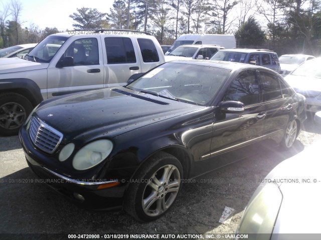 WDBUF70J35A684267 - 2005 MERCEDES-BENZ E 500 BLACK photo 2