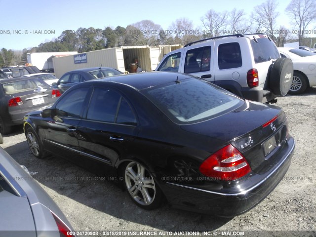 WDBUF70J35A684267 - 2005 MERCEDES-BENZ E 500 BLACK photo 3