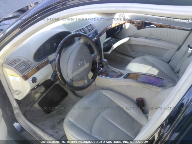 WDBUF70J35A684267 - 2005 MERCEDES-BENZ E 500 BLACK photo 5