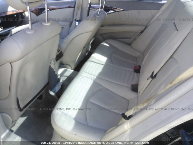WDBUF70J35A684267 - 2005 MERCEDES-BENZ E 500 BLACK photo 8