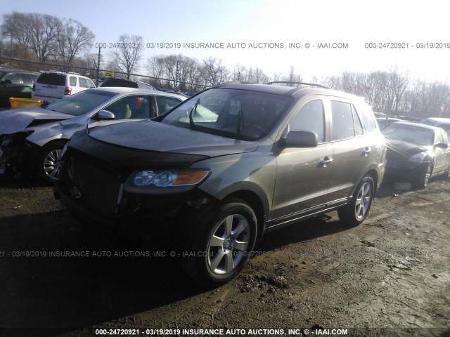 5NMSH73E87H066775 - 2007 HYUNDAI SANTA FE SE/LIMITED GREEN photo 2