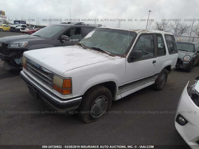 1FMCU22X7PUB59894 - 1993 FORD EXPLORER WHITE photo 2