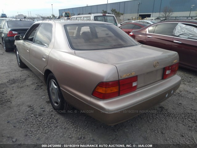 JT8BH28F2W0139706 - 1998 LEXUS LS 400 GOLD photo 3