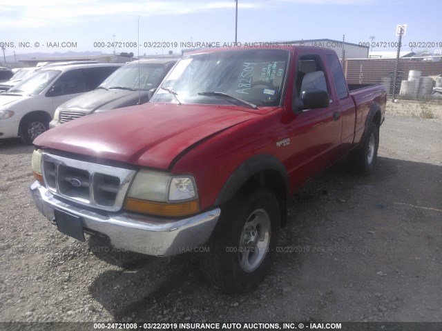 1FTZR15X2YPA82504 - 2000 FORD RANGER SUPER CAB RED photo 2
