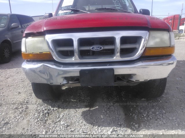 1FTZR15X2YPA82504 - 2000 FORD RANGER SUPER CAB RED photo 6