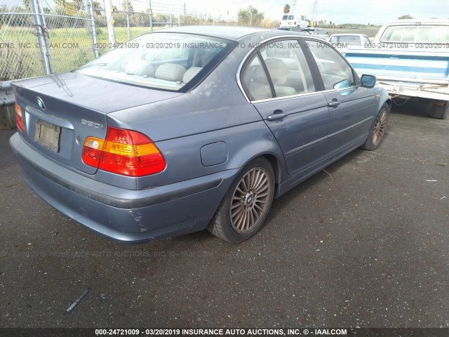 WBAEV53493KM03418 - 2003 BMW 330 I BLUE photo 4