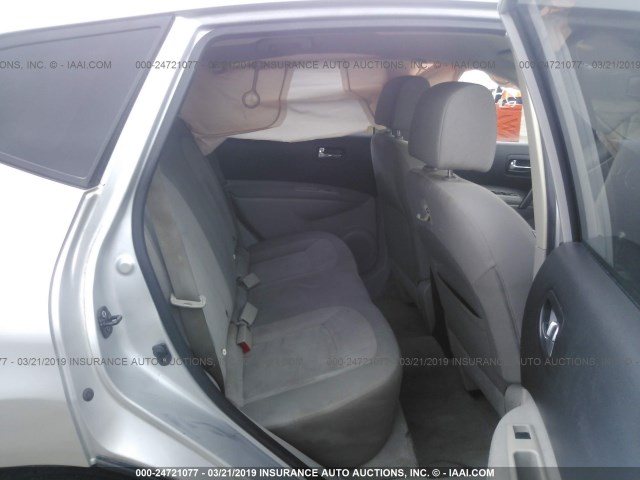 JN8AS5MV2AW113629 - 2010 NISSAN ROGUE S/SL/KROM SILVER photo 8