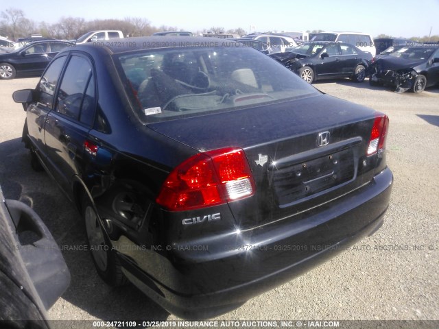 2HGES16335H627447 - 2005 HONDA CIVIC DX VP 黑色 照片 3