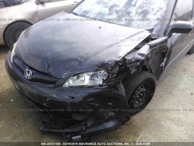 2HGES16335H627447 - 2005 HONDA CIVIC DX VP 黑色 照片 6