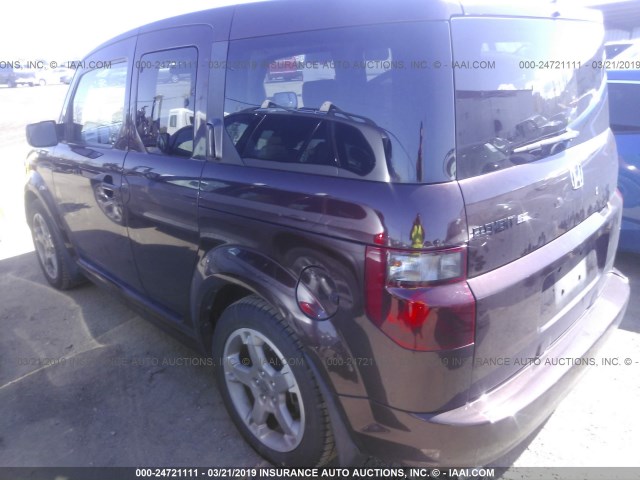 5J6YH18988L004158 - 2008 HONDA ELEMENT SC BURGUNDY photo 3