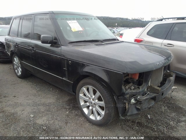 SALMF13497A256591 - 2007 LAND ROVER RANGE ROVER SUPERCHARGED BLACK photo 1