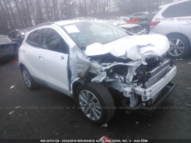 KL4CJASB8JB690174 - 2018 BUICK ENCORE PREFERRED Ақ фото 1