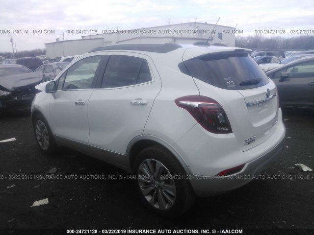 KL4CJASB8JB690174 - 2018 BUICK ENCORE PREFERRED Ақ фото 3