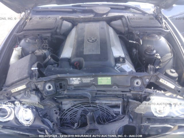 WBADN63421GM73666 - 2001 BMW 540 I AUTOMATIC Szary zdjęcie 10