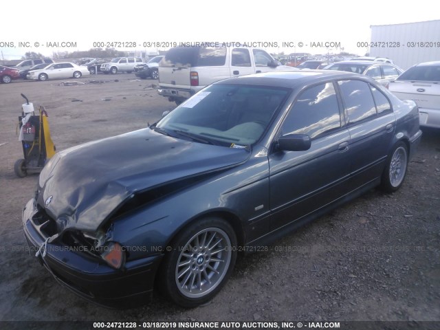 WBADN63421GM73666 - 2001 BMW 540 I AUTOMATIC Szary zdjęcie 2