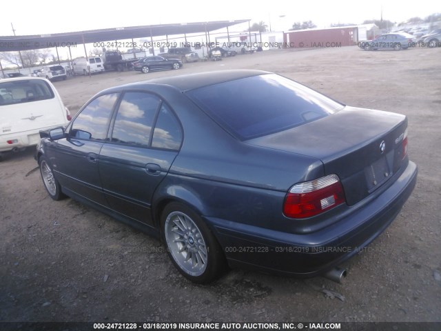WBADN63421GM73666 - 2001 BMW 540 I AUTOMATIC Szary zdjęcie 3