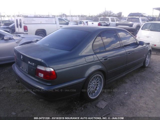 WBADN63421GM73666 - 2001 BMW 540 I AUTOMATIC Szary zdjęcie 4