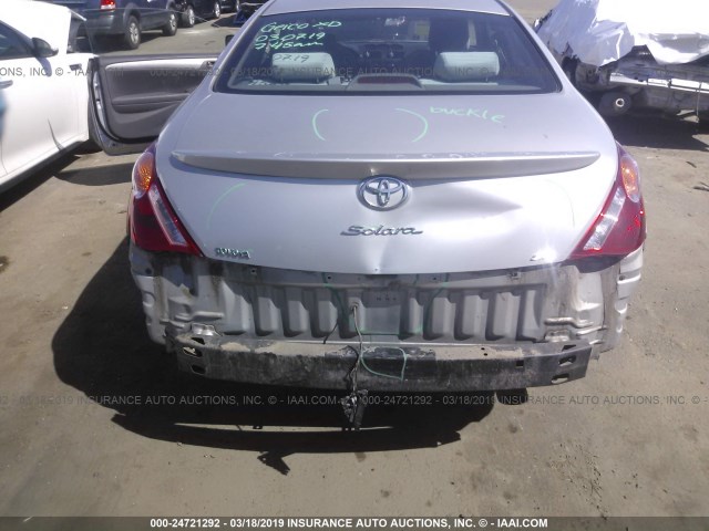 4T1CE38P06U748424 - 2006 TOYOTA CAMRY SOLARA SE/SLE 银色 照片 6