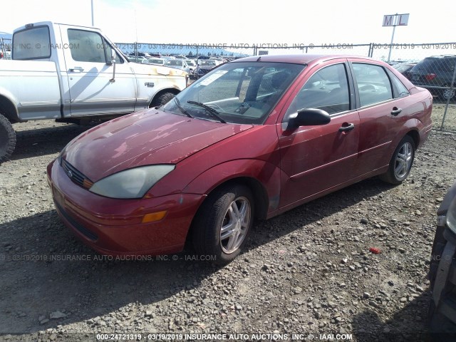 1FAFP34373W240620 - 2003 FORD FOCUS SE COMFORT/SE SPORT RED photo 2