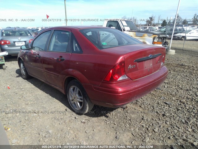 1FAFP34373W240620 - 2003 FORD FOCUS SE COMFORT/SE SPORT RED photo 3