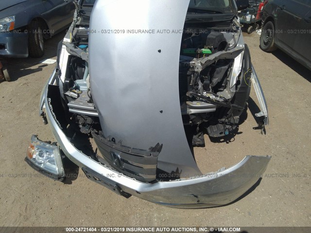 5FNRL5H63DB068787 - 2013 HONDA ODYSSEY EXL SILVER photo 6