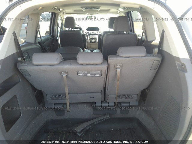 5FNRL5H63DB068787 - 2013 HONDA ODYSSEY EXL SILVER photo 8