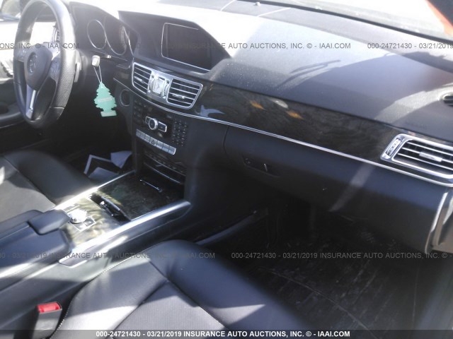 WDDHF5KB6EA840577 - 2014 MERCEDES-BENZ E 350 BLACK photo 5