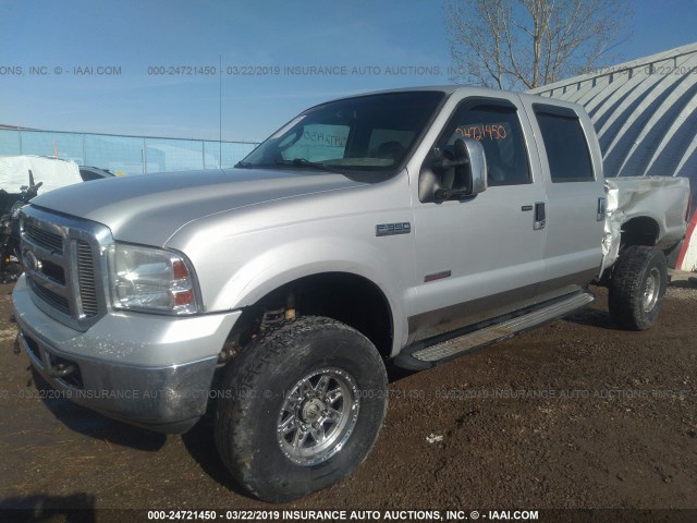 1FTWW31P37EB04565 - 2007 FORD F350 SRW SUPER DUTY SILVER photo 2