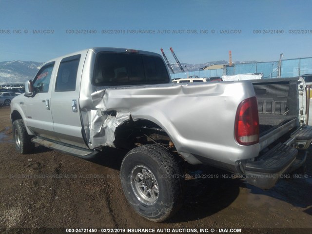 1FTWW31P37EB04565 - 2007 FORD F350 SRW SUPER DUTY SILVER photo 3