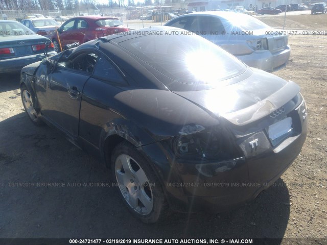 TRUWT28N011002345 - 2001 AUDI TT QUATTRO BLACK photo 3