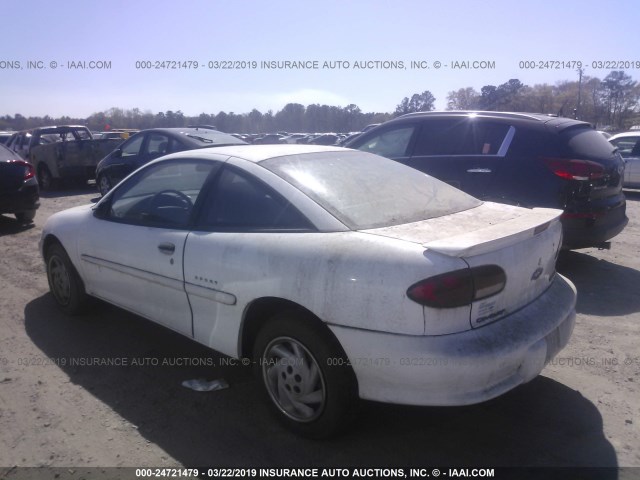 1G1JC1246WM119473 - 1998 CHEVROLET CAVALIER RS WHITE photo 3