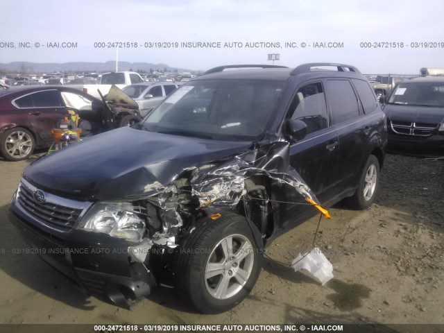 JF2SH6BC5AH771182 - 2010 SUBARU FORESTER XS GRAY photo 2