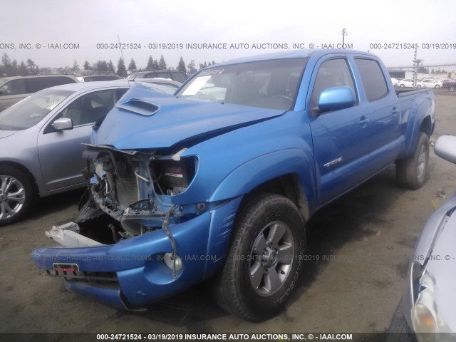 5TEKU72N66Z297752 - 2006 TOYOTA TACOMA DBL CAB PRERUNNER LNG BED BLUE photo 2