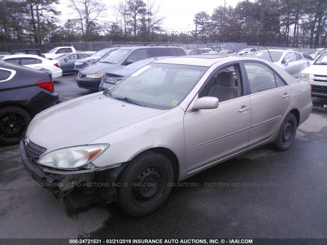 4T1BE32K04U882694 - 2004 TOYOTA CAMRY LE/XLE/SE TAN photo 2