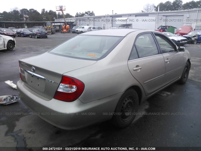 4T1BE32K04U882694 - 2004 TOYOTA CAMRY LE/XLE/SE TAN photo 4