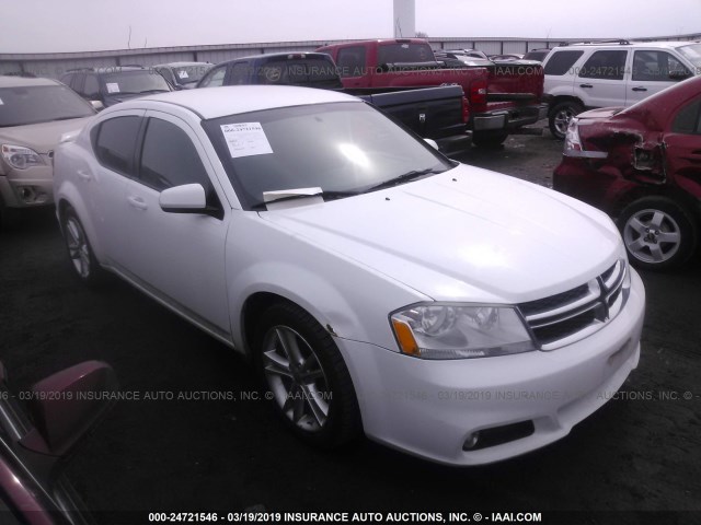 1B3BD1FG5BN573572 - 2011 DODGE AVENGER MAINSTREET WHITE photo 1