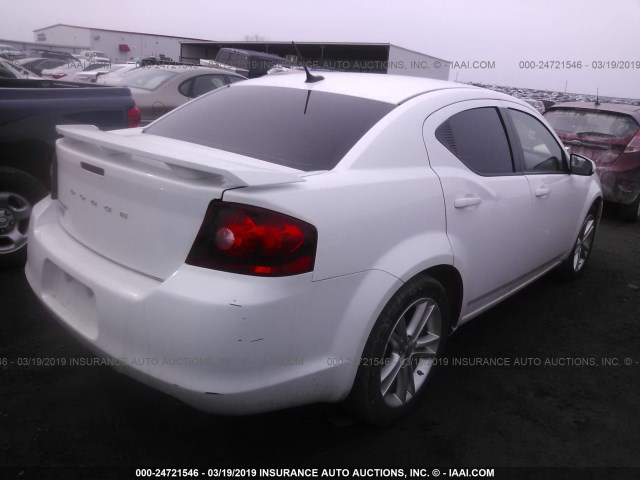 1B3BD1FG5BN573572 - 2011 DODGE AVENGER MAINSTREET WHITE photo 4