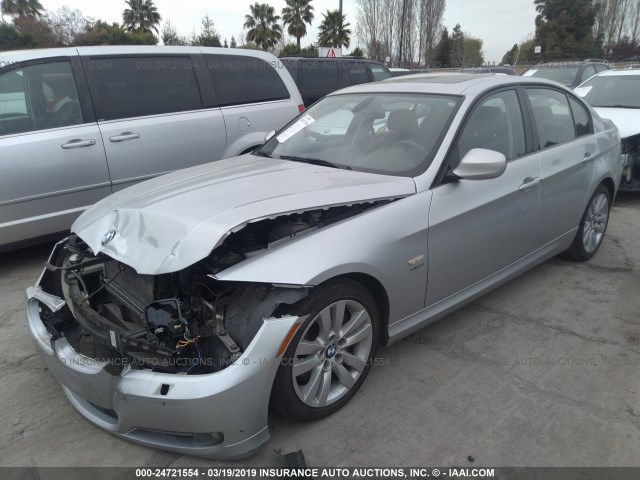 WBAPL5C56BA921112 - 2011 BMW 335 XI SILVER photo 2