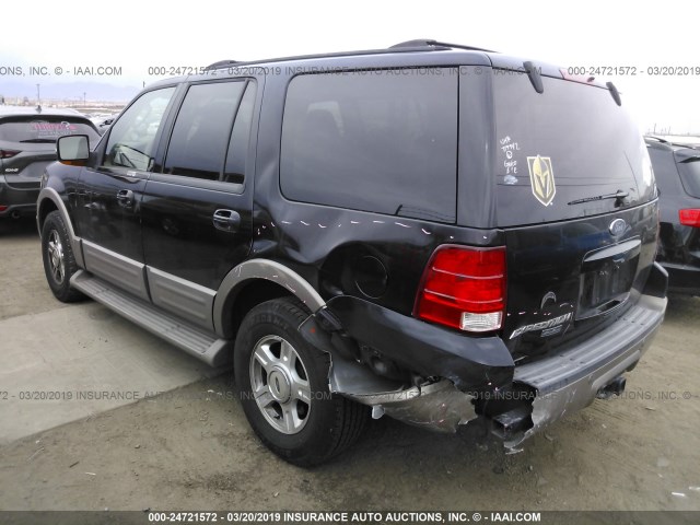 1FMRU17W83LB89670 - 2003 FORD EXPEDITION EDDIE BAUER BLACK photo 3