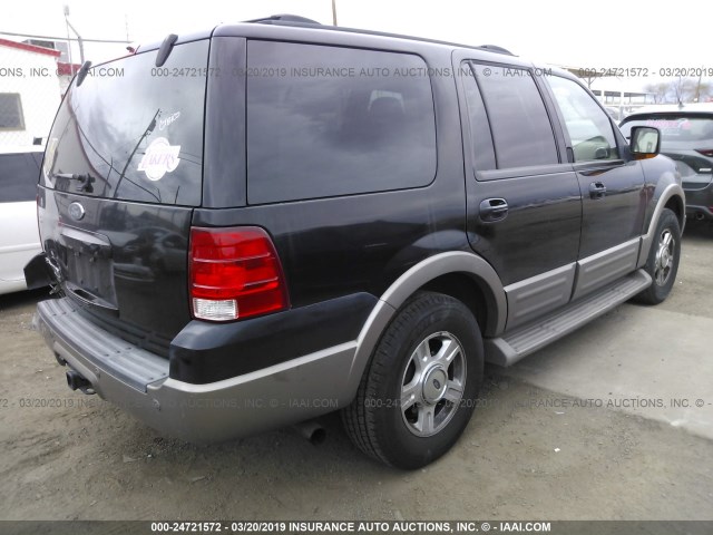 1FMRU17W83LB89670 - 2003 FORD EXPEDITION EDDIE BAUER BLACK photo 4