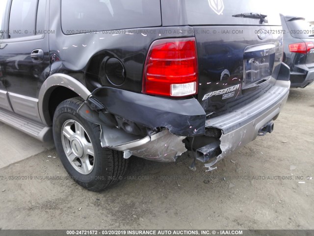 1FMRU17W83LB89670 - 2003 FORD EXPEDITION EDDIE BAUER BLACK photo 6