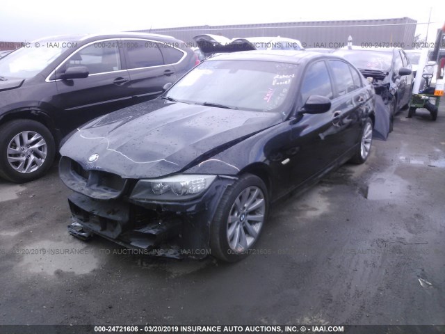 WBAPH5G52BNM77134 - 2011 BMW 328 I SULEV BLACK photo 2