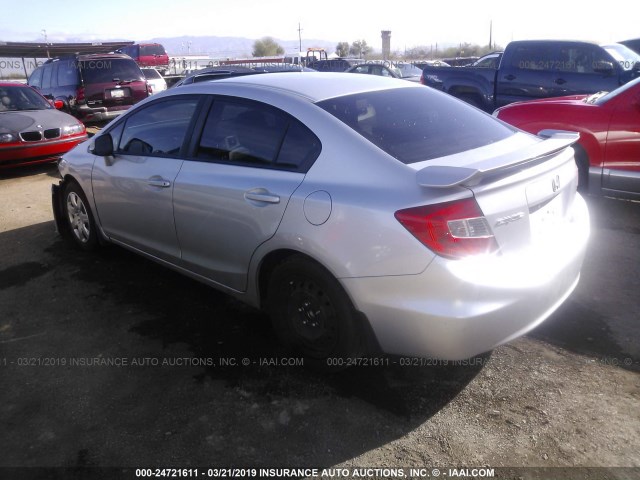 2HGFB2F93CH322624 - 2012 HONDA CIVIC EXL SILVER photo 3