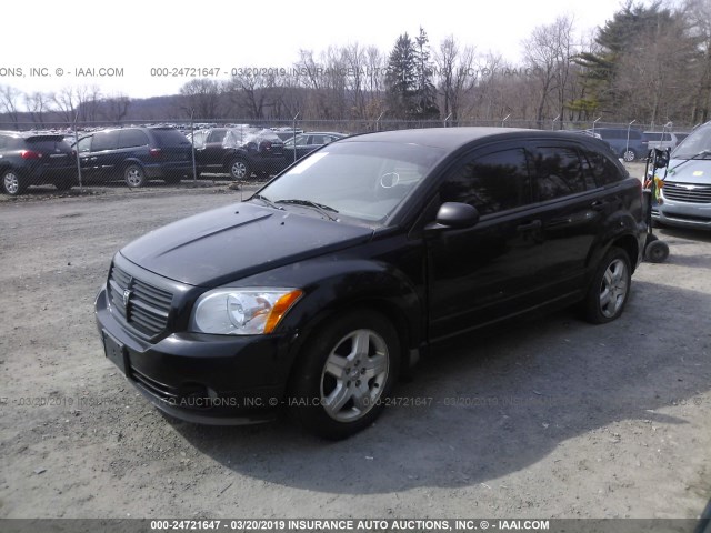 1B3HB48B77D350899 - 2007 DODGE CALIBER SXT BLACK photo 2